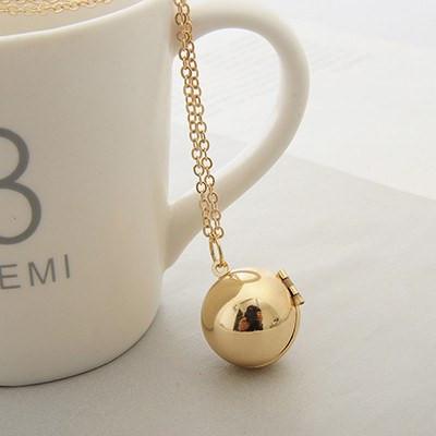 Secret Message Ball Locket Necklace - Floral Fawna