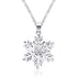 Snowflake Sterling Silver Necklace - Floral Fawna