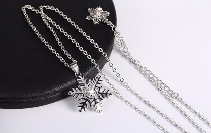 Snowflake Sterling Silver Necklace - Floral Fawna