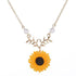 Sunflower Power Pearl Necklace - Floral Fawna