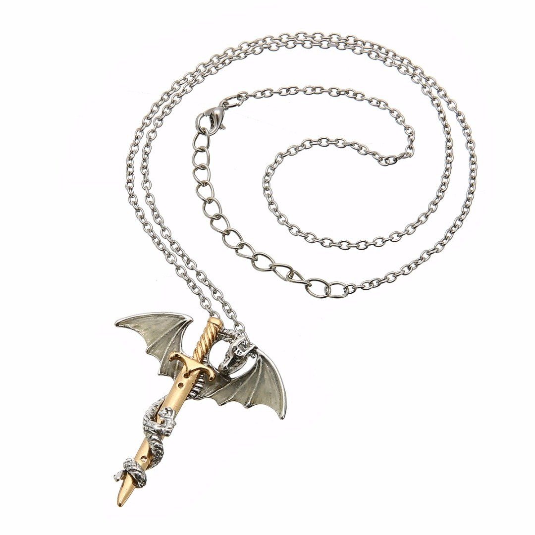 The Dragon Warrior Glow In The Dark Necklace - Floral Fawna