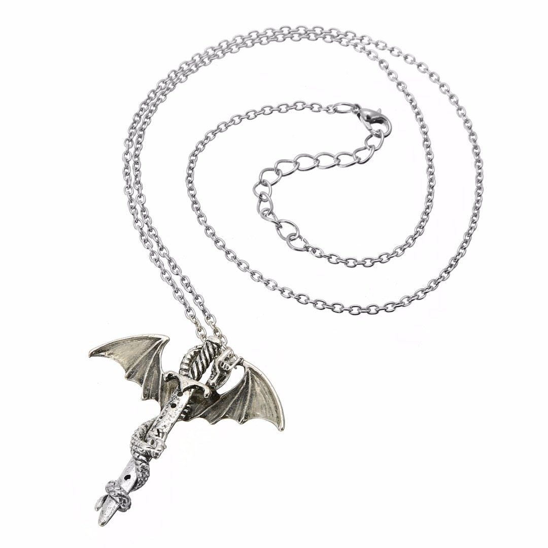 The Dragon Warrior Glow In The Dark Necklace - Floral Fawna