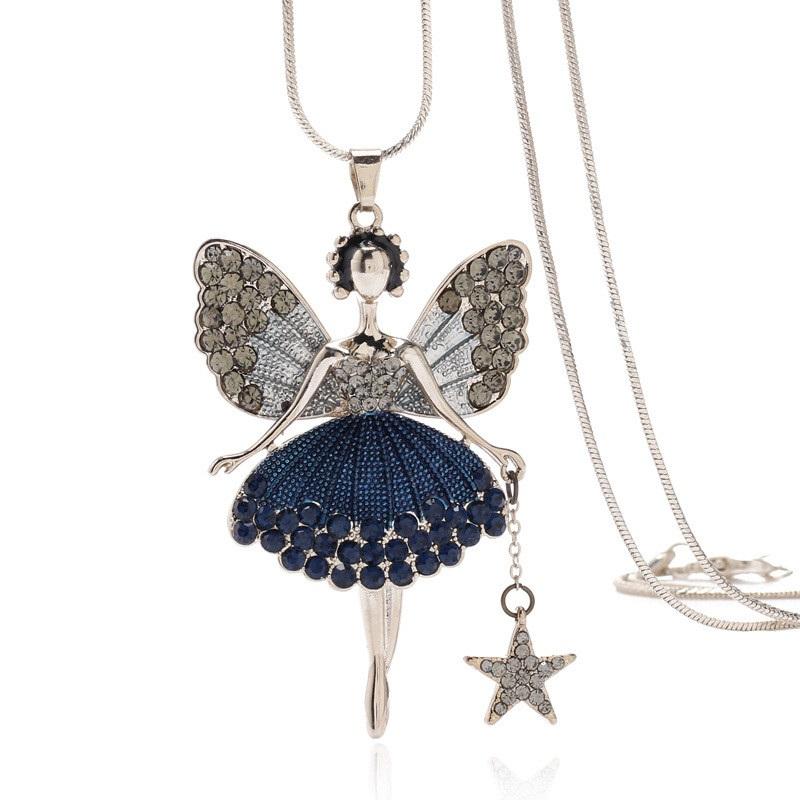 The Fairy Of Winter Necklace - Floral Fawna