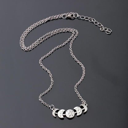 The Moon Cycle Necklace - Floral Fawna