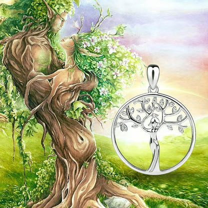 The Tree Of Life Goddess Necklace - Floral Fawna