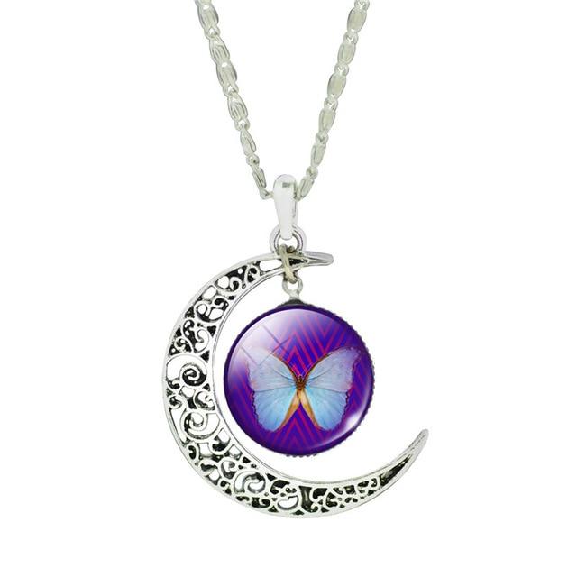 The Tree of Life Moon Necklace - Floral Fawna