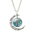 The Tree of Life Moon Necklace - Floral Fawna