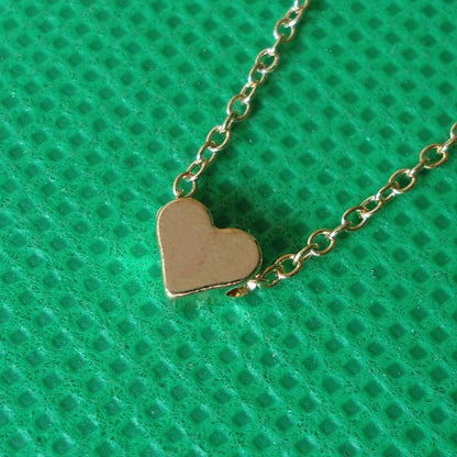 Tiny Heart Pendant Chain Necklace - Floral Fawna