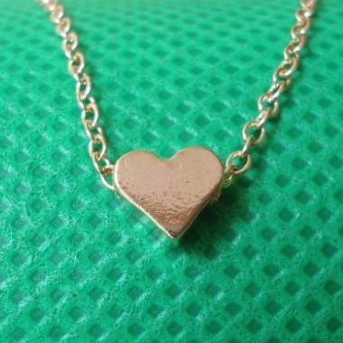 Tiny Heart Pendant Chain Necklace - Floral Fawna