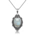 Victorian Era Moonstone Necklace - Floral Fawna