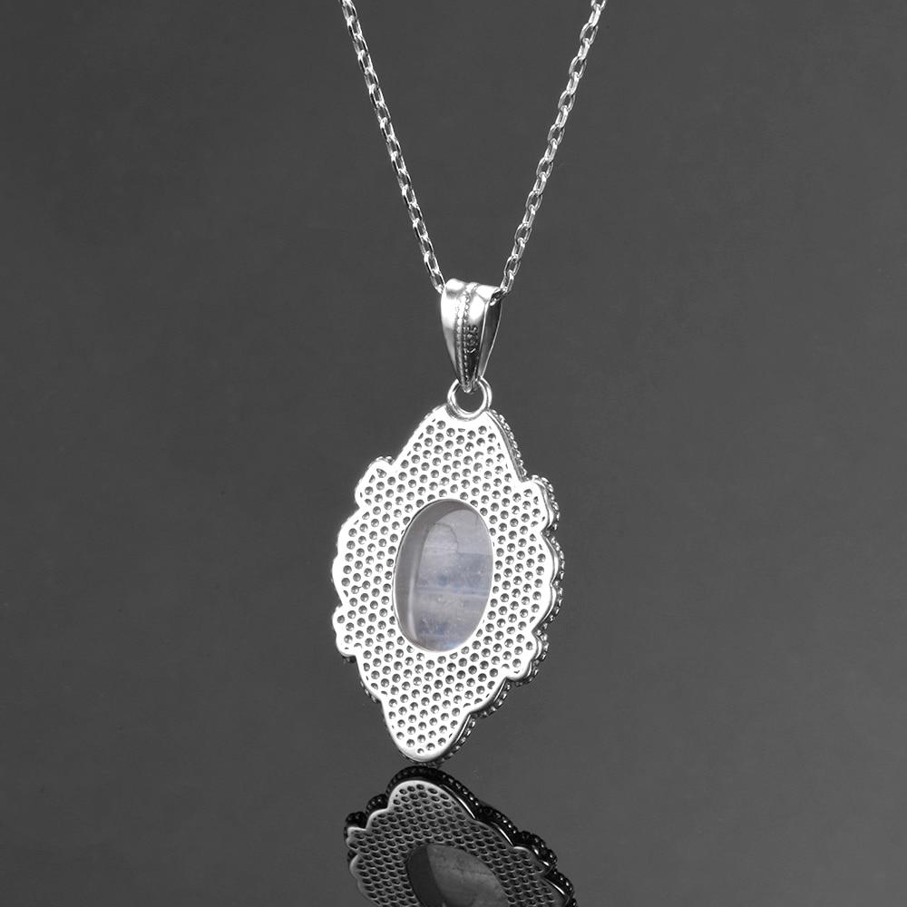 Victorian Era Moonstone Necklace - Floral Fawna