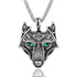 Viking Wolf Necklace - Floral Fawna