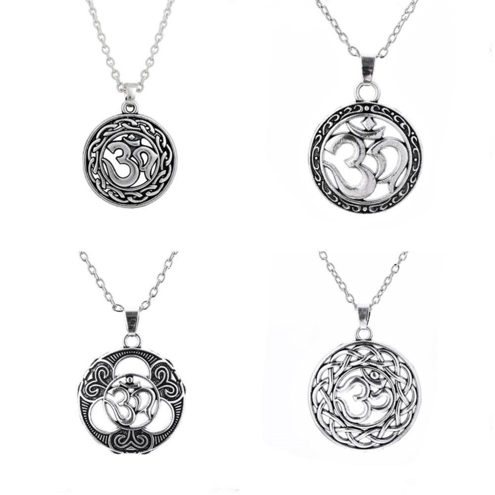 Vintage Style Om Necklace - Floral Fawna