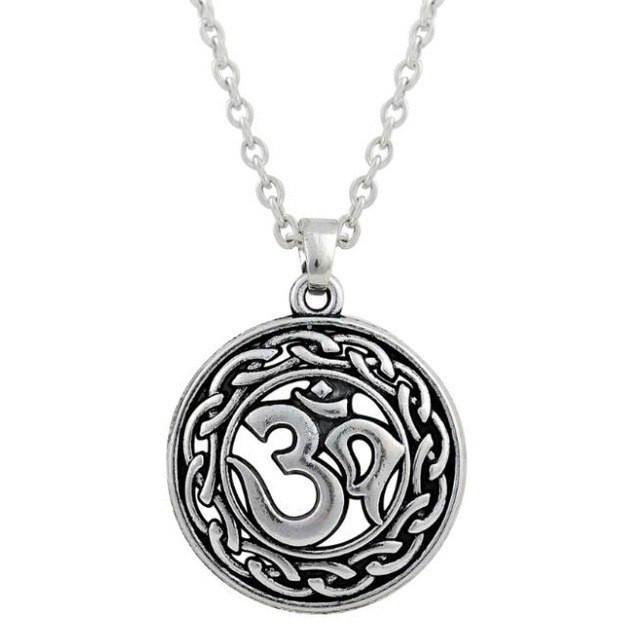 Vintage Style Om Necklace - Floral Fawna