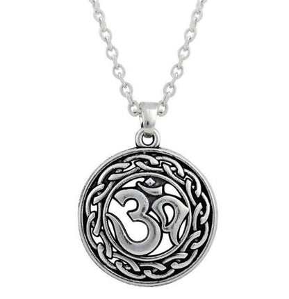 Vintage Style Om Necklace - Floral Fawna