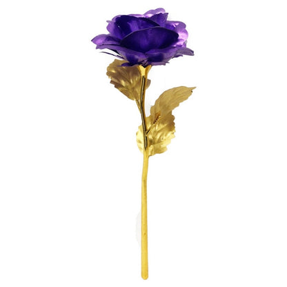 24K Gold Plated Holographic Rose - Floral Fawna