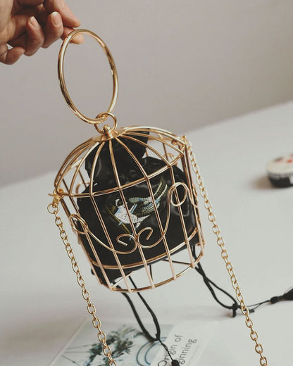 Bird Cage Bag - Floral Fawna