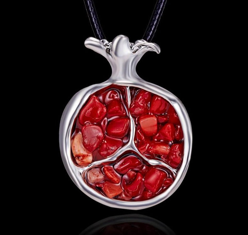 Juicy Pomegranate Necklace - Floral Fawna