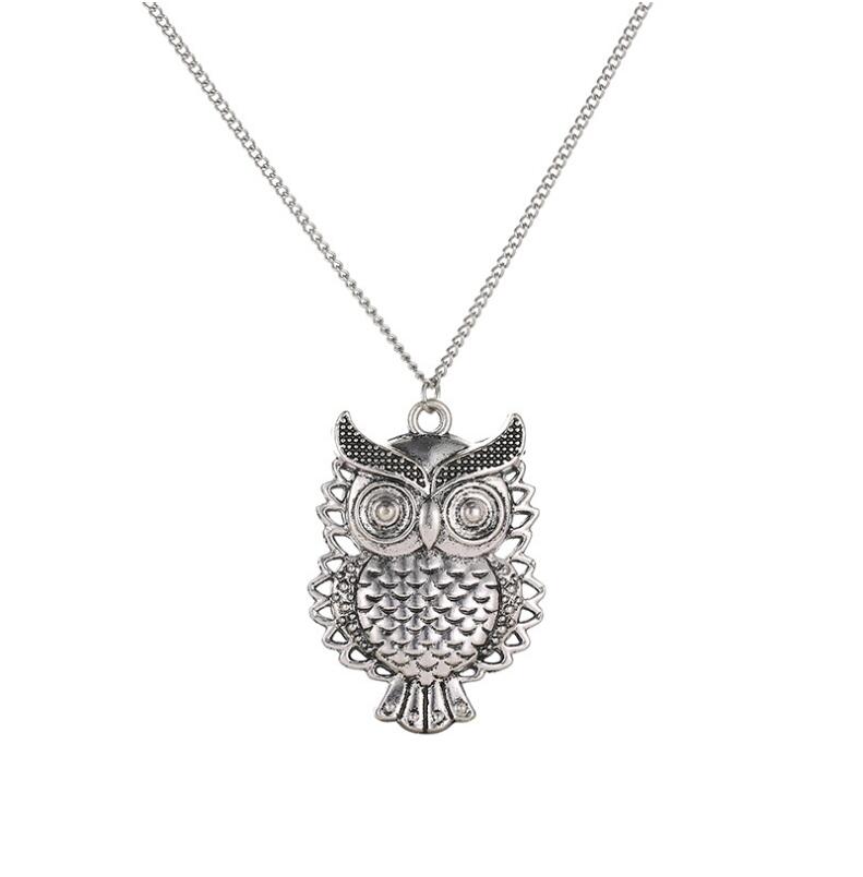 Vintage Style Owl Necklace - Floral Fawna