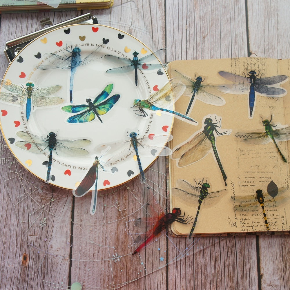 Dragonfly Stickers - Floral Fawna