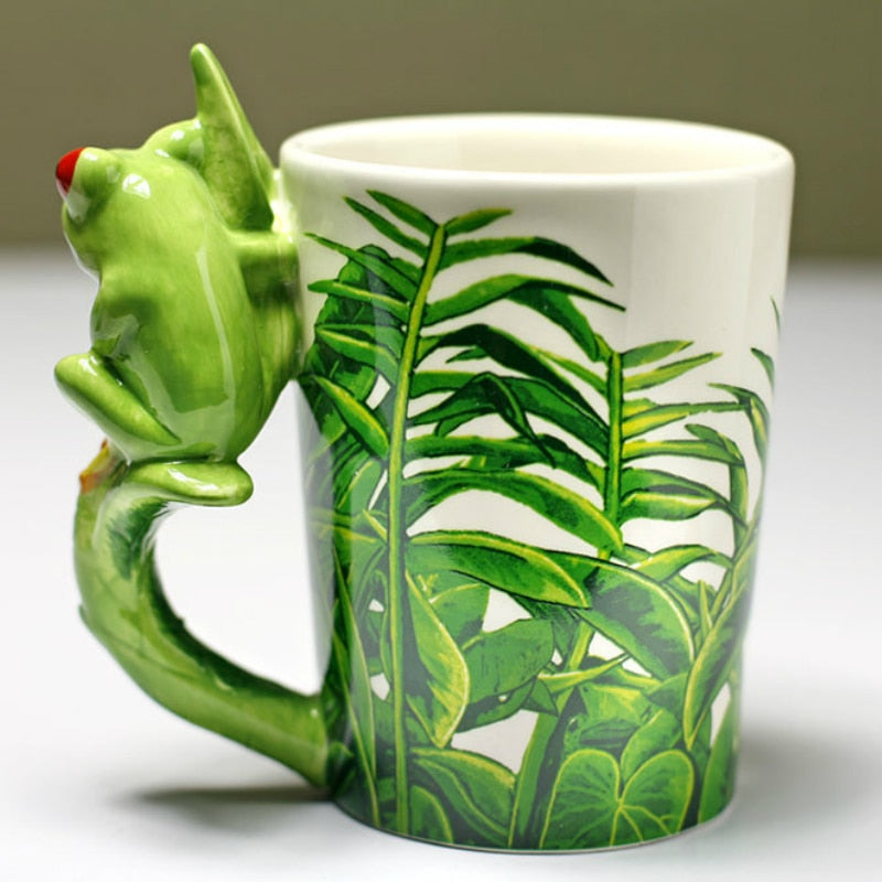 Red Eyed Tree Frog Coffee Mug - Floral Fawna