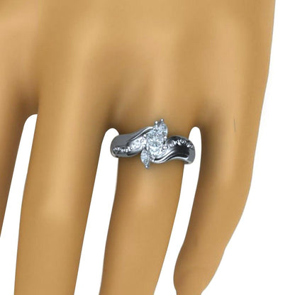 Majestic Crystal Princess Ring - Floral Fawna