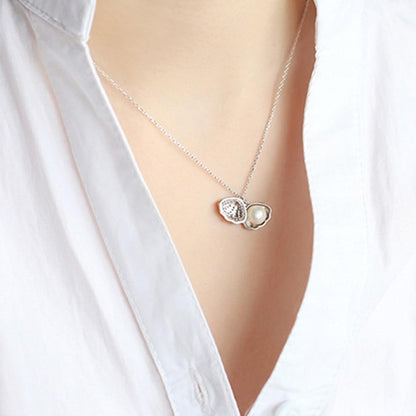 Pearly Shell Mermaid Necklace - Floral Fawna