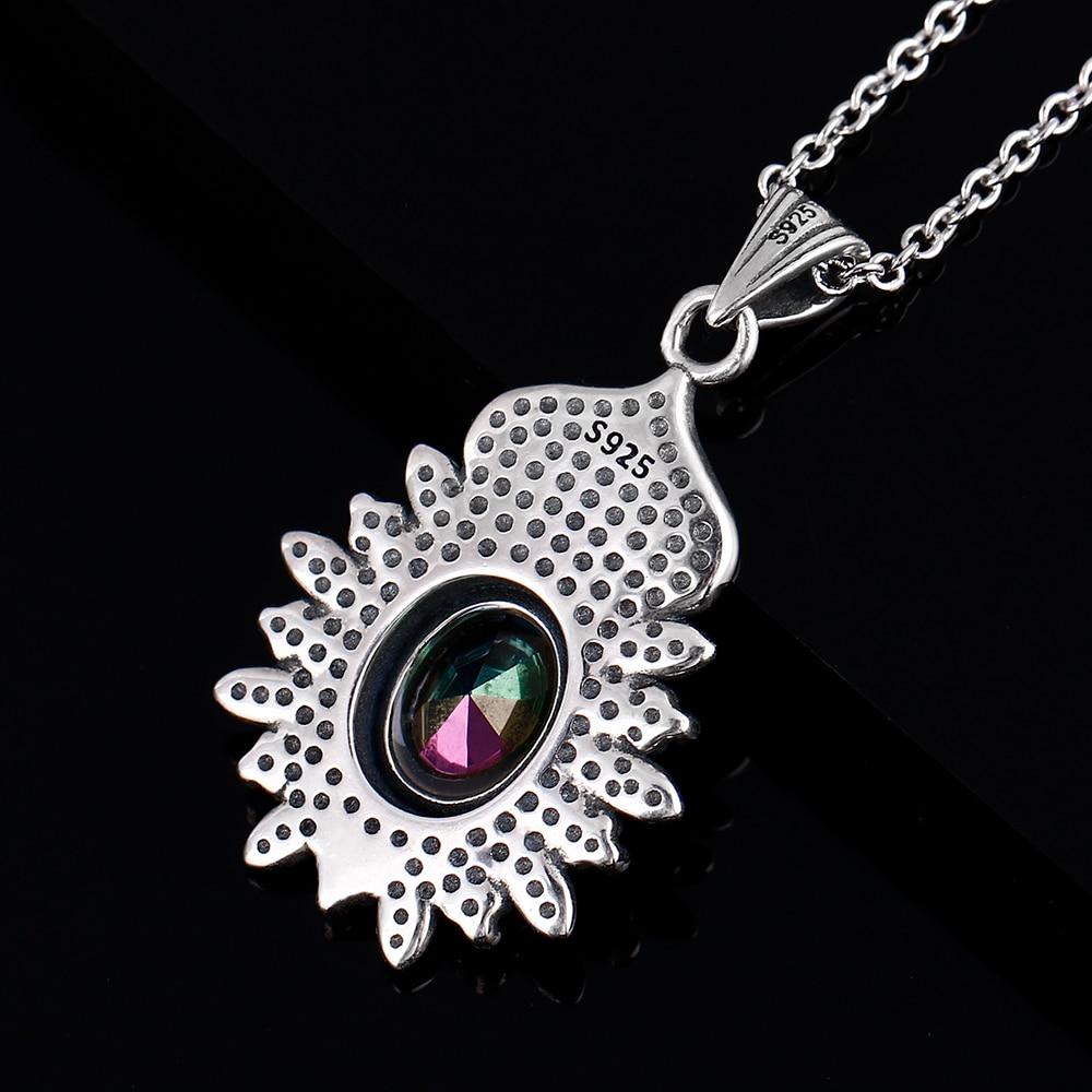 Mystic Rainbow Flower Necklace - Floral Fawna