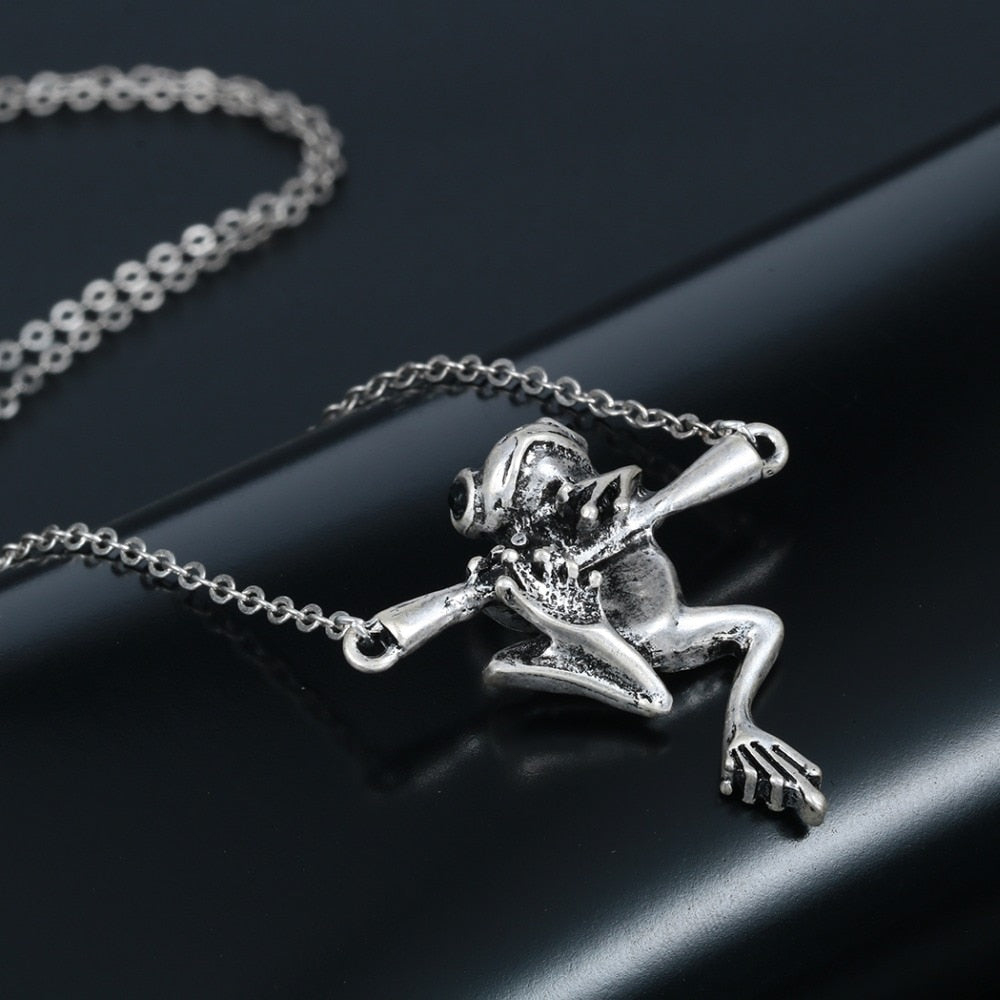 Frog On A Branch Necklace - Floral Fawna