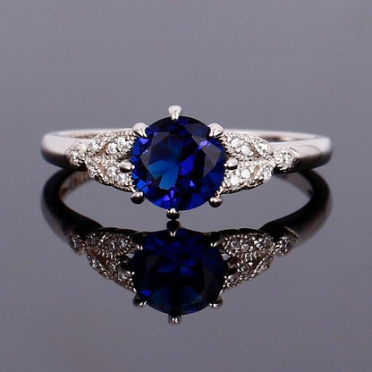 Round Majestic Crystal Ring - Floral Fawna