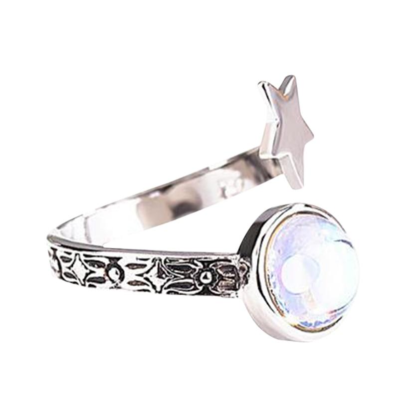 Moonstone Universe Wrap Ring - Floral Fawna