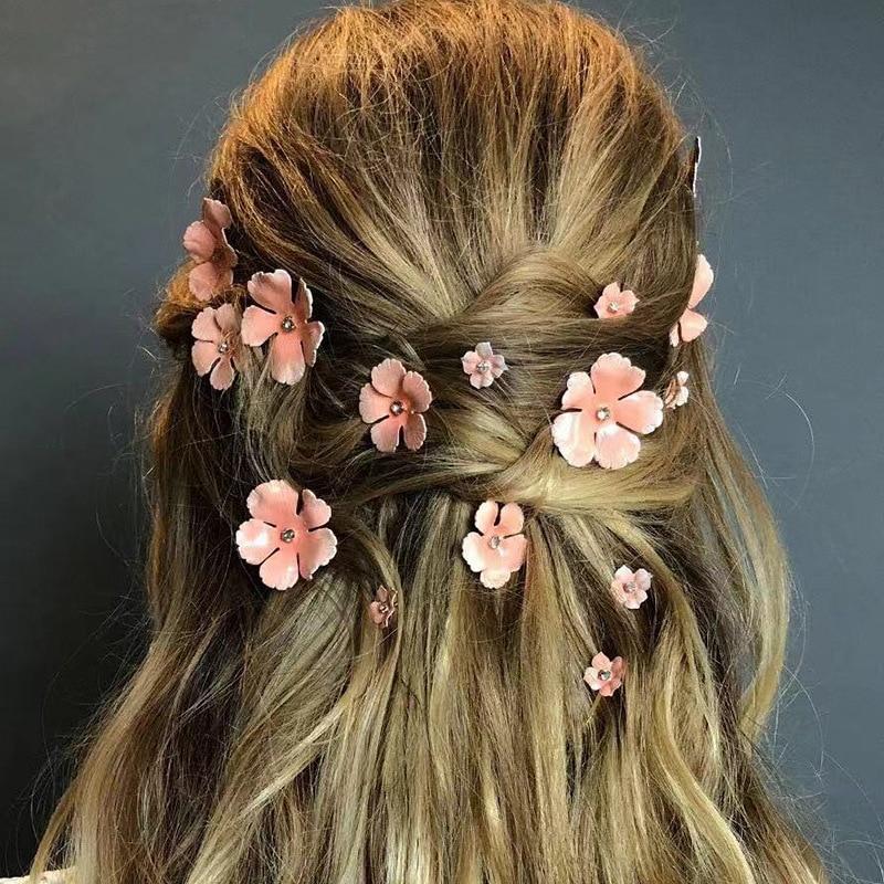 Flowers & Pearls Hair Pin Set - Floral Fawna