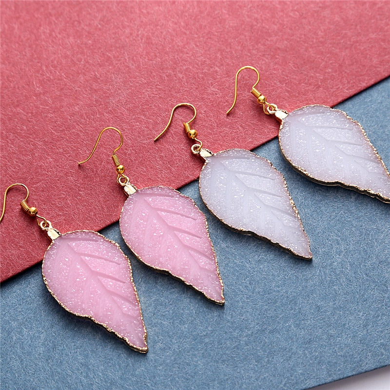 Boho Leaf Drop Earrings - Floral Fawna