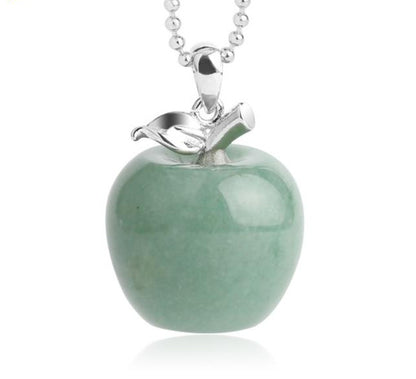 Crystal Apple Necklace - Floral Fawna