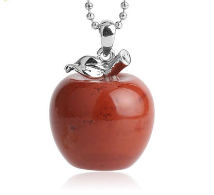 Crystal Apple Necklace - Floral Fawna