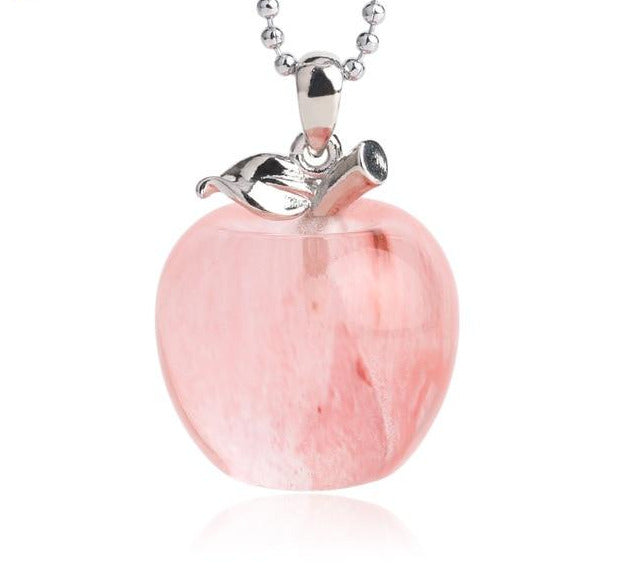 Crystal Apple Necklace - Floral Fawna