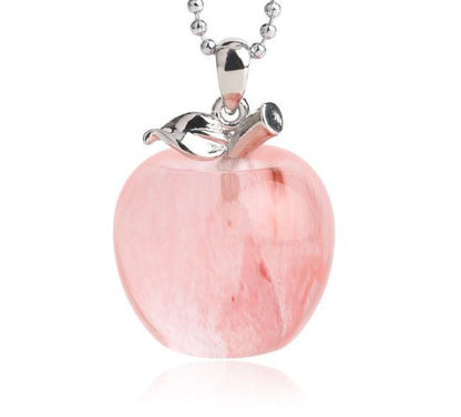 Crystal Apple Necklace - Floral Fawna