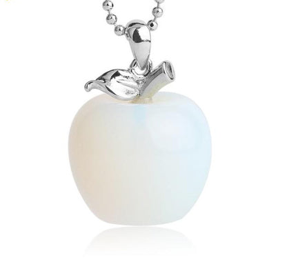 Crystal Apple Necklace - Floral Fawna