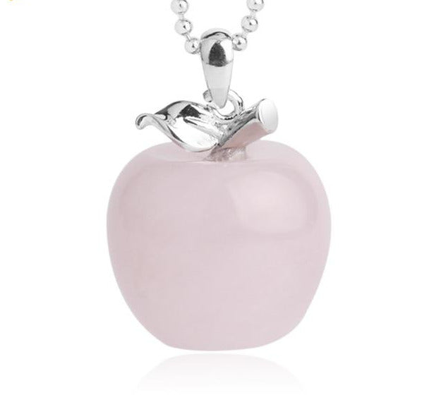 Crystal Apple Necklace - Floral Fawna