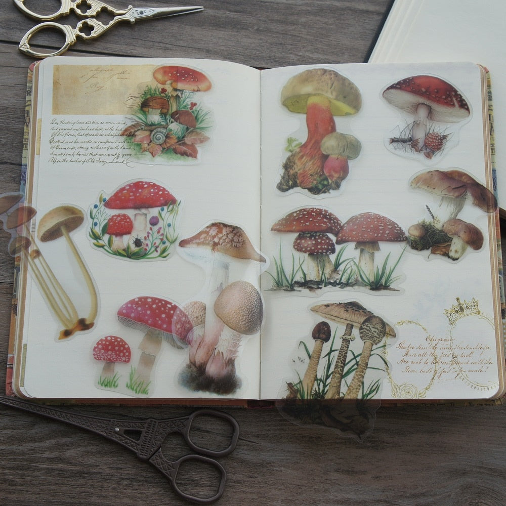 Mushroom Stickers - Floral Fawna