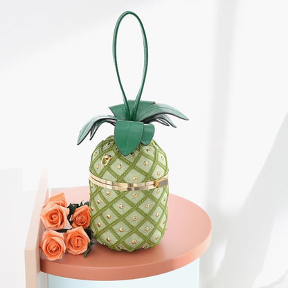 Pineapple Shoulder Bag - Floral Fawna