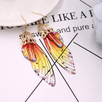 Cicada Wing Earrings - Floral Fawna