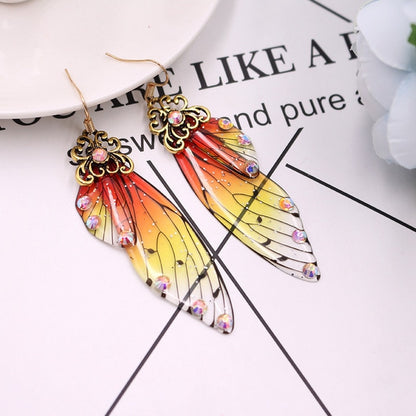 Cicada Wing Earrings - Floral Fawna