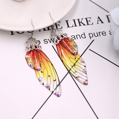 Cicada Wing Earrings - Floral Fawna