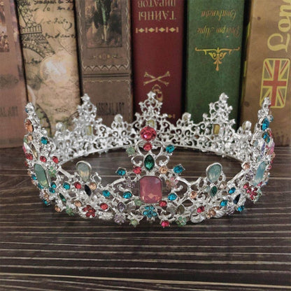 Baroque Rhinestone Crown - Floral Fawna