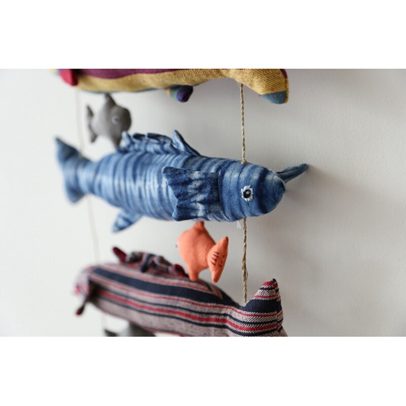 Scandinavian Fish Wall Hanging - Floral Fawna