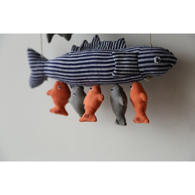 Scandinavian Fish Wall Hanging - Floral Fawna