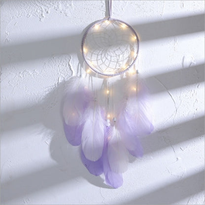 Handmade Dream Catcher with LED lights - Floral Fawna