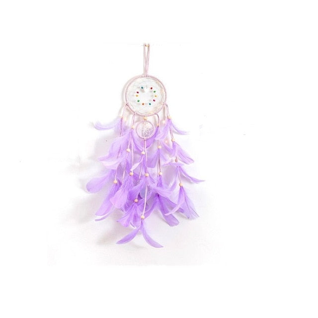 Handmade Dream Catcher with LED lights - Floral Fawna