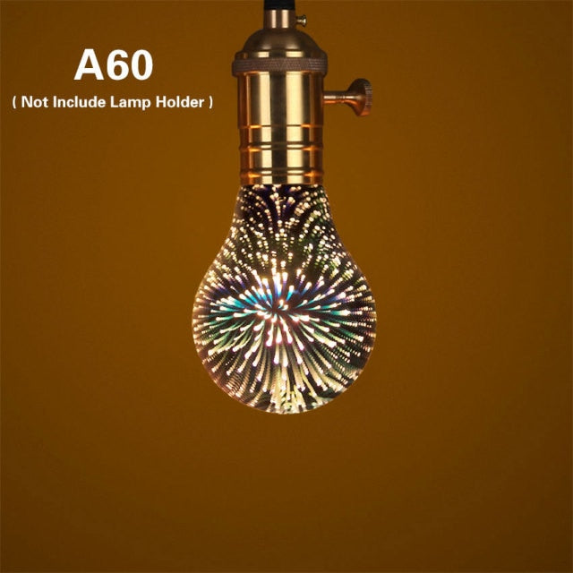 3D LED Galaxy Light Bulb - Floral Fawna